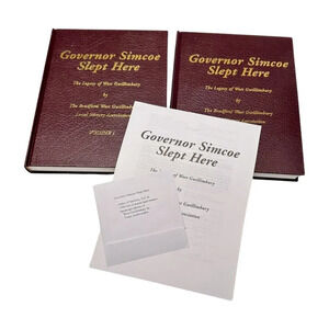 Governor Simcoe Slept Here Book 2 Vol Local History Bradford ON HC CD